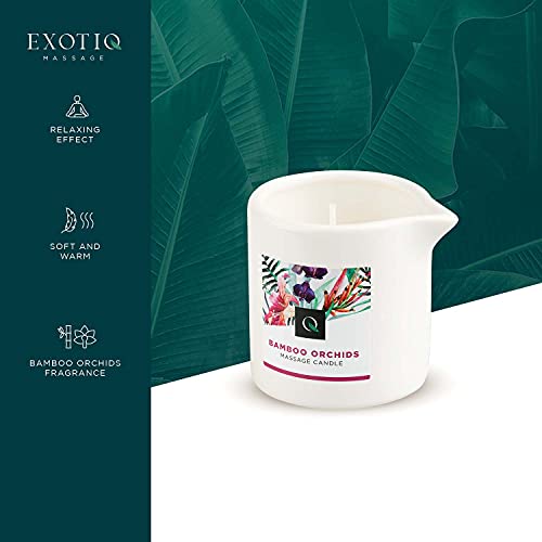 [Orquídea Vela de Masaje] Exotiq Massage Candle Bamboo Orchids (200 ml) Obtenga su spa en casa