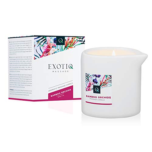 [Orquídea Vela de Masaje] Exotiq Massage Candle Bamboo Orchids (200 ml) Obtenga su spa en casa