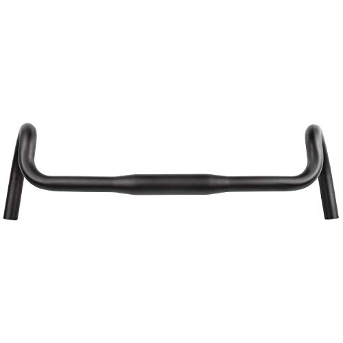 P4B Manillar Gravel | 400 mm de longitud | para abrazadera de 31,8 mm | manillar deportivo y moderno de Gravel Bike | manillar de bicicleta de carreras Zoom | en negro mate / anodizado