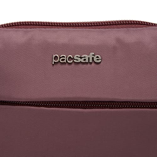 Pacsafe Cruise 2L Anti Theft On The Go Crossbody para mujer, Pinot Purple