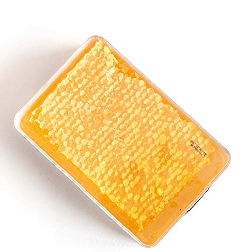 Panal de miel ImkerPur® en miel de acacia altamente aromática (cosecha 2019), juego de 2, cada uno 400 g (total 800g), en caja fresca de alta calidad y apta para alimentos
