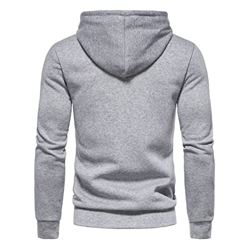 PANBOB Sudadera Capucha Hombres Slim Fit Contraste Color Empalme Suéter Hombres Tendencia Moda Callejera Clásica Capucha Suéter Hombres Primavera Otoño Cómodo Casual Suéter Hombres TY-01 XL