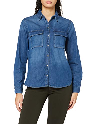 Pepe Jeans Nina Blusa, Azul (Denim GF8), X-Small para Mujer