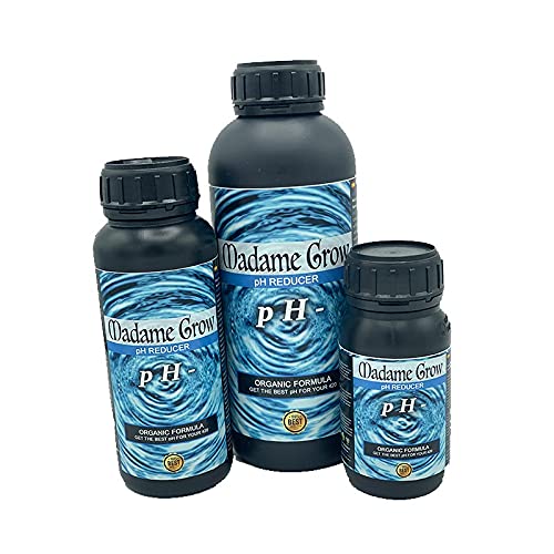 pH REDUCER by MADAME GROW - Reductor de Ph Orgánico - Ajusta el pH del Riego de tú Planta a Valores Adecuados para Obtener una Gran Cosecha - Todo de Forma Natural (250 ml)