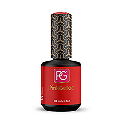 Pink Gellac – Esmalte de uñas de gel Lady de color rojo, de 15 ml