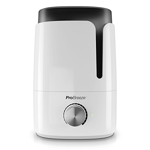 Pro Breeze Humidificador de Aire Ultrasónico de 3,5 L, Funcionamiento Continuo, Ultra Silencioso, Bandeja de Aceites Esenciales, Apagado Automático, Apto para Bebés y Adultos