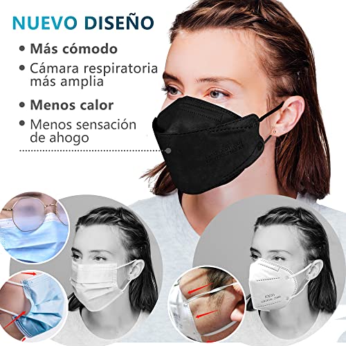 PROTECTOR P Mascarillas FFP2 NR Certificación CE 2163 Uso No Médico 3, 5, 10, 20, 50 o 100 pcs, filtración ≥ 95%, comoda ligera, Filtro Multicapa, Uso Personal, Mascarillas Facial Protección