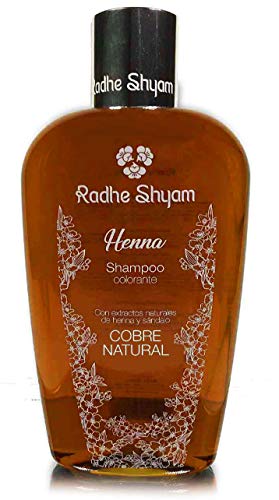 Radhe CHAMPU Henna Cobre, Negro, 1 Unidad (Paquete de 1)