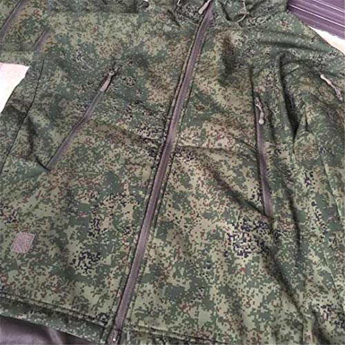 RatenKont Chaqueta Camuflaje Repelente al Agua al Aire Libre Caza Paintball encubierto Chaqueta Combate táctica a Prueba Viento Typhon XL