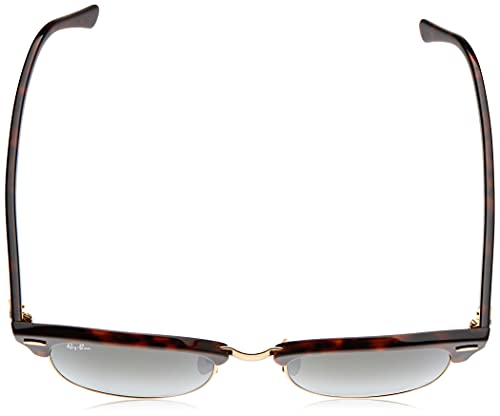 Ray-Ban Clubmaster 990/9J Gafas de Sol, Shiny Red/Havana, 51 para Hombre