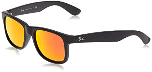 Ray-Ban Justin Gafas de Sol, Rubber Black, 51 para Hombre