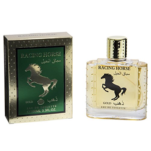 'Real Time Eau detoilette 100 ml Hombres"Racing Horse Oro – Tiempo real