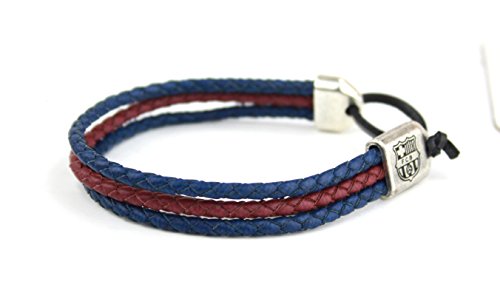 REGALOS LLUNA PULSERA PIEL F.C.BARCELONA