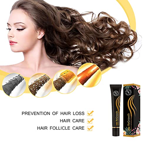 Regrowth Organic Hair Serum Roller, Triple Roll-On Massager Hair Growth Essence, Biotin Hair Growth Serum, ​Anti Lose Hair Care ​for Men and Women of All Hair Types, 20