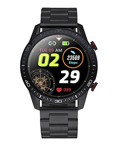 Reloj Smart de Radiant. Colección Le Baron Club. Reloj con Brazalete de Acero Negro y Caja a Tono. 45mm de diámetro. IP68. Referencia RAS20501.