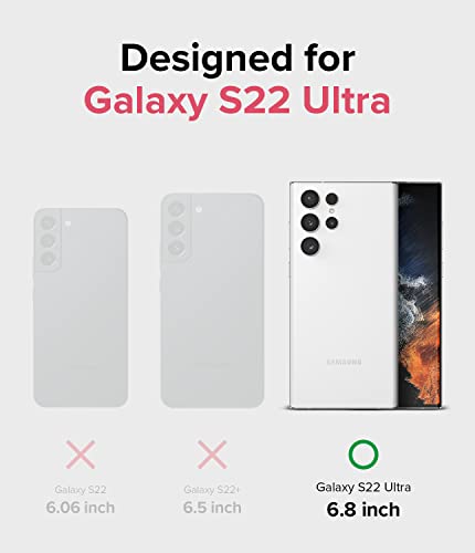 Ringke Fusion Card Compatible con Funda Samsung Galaxy S22 Ultra 5G (2022) Carcasa con Soporte para Tarjeta, Funda con Porta Tarjeta Delgada Ligera - Clear