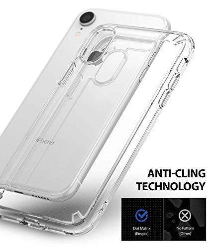 Ringke Fusion Compatible con Funda iPhone XR (6,1 Pulgadas) Carcasa Queda como un Guante, Protección Adicional sin Ser Voluminosa, Case Transparente con el Agujero para Cuerda - Clear
