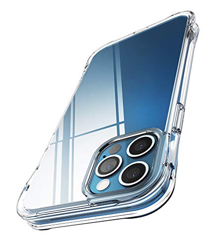 Ringke Fusion Plus Funda Compatible con iPhone 12 y Compatible con iPhone 12 Pro (6,1 Pulgadas), Parachoque TPU Gruesa Adicional, Carcasa Transparente Antigolpes Rigida - Clear