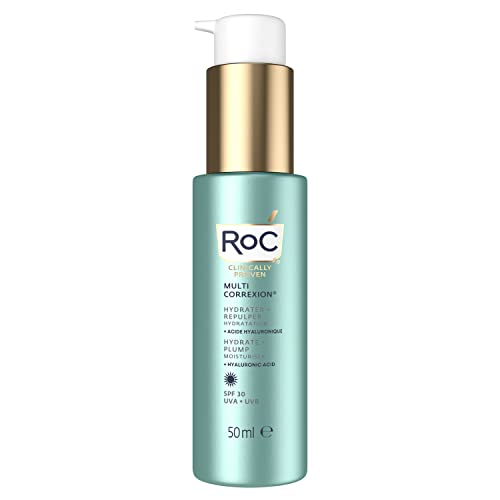 RoC - Multi Correxion Hydrate + Plump Moisturiser SPF 30 - Tratamiento Anti Arrugas - UVA/B protección - 50ml