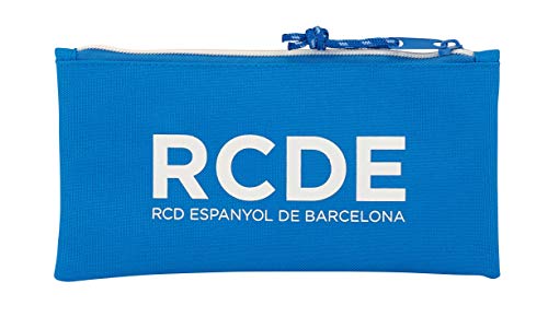 Safta Estuche Doble Cremallera R.C.D. Espanyol Oficial Escolar 230x110mm