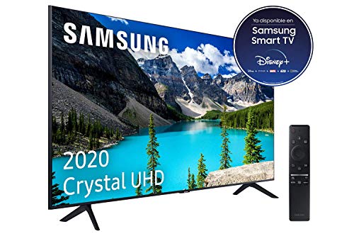 Samsung UHD 2020 55TU8005 - Smart TV de 55" 4K, HDR 10+, Crystal Display, Procesador 4K, PurColor, Sonido Inteligente, One Remote Control y Asistentes de Voz Integrados, con Alexa integrada