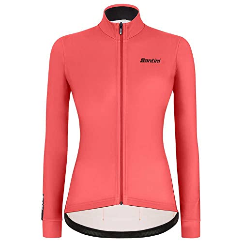 Santini Color LS Jersey Mujeres granadina/coral fluo 2020 Bike Jersey manga larga, Mujer, coral, L