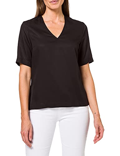 SELECTED FEMME Slfzoe 2/4 V-Neck Top Camiseta, Negro (Black), 36 para Mujer