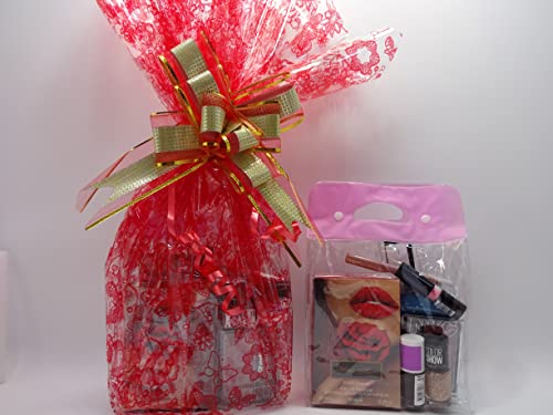 Set de maquillaje y perfume, Cesta de regalo de belleza, Marcas de mezcla a granel maquillaje, Allure 100ml de perfume, Kit de manicura cesta de belleza para las mujeres