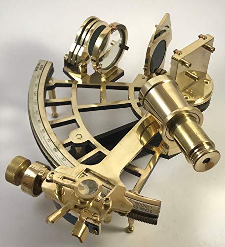 Sextant Instrument by PEERLESS Sextant Navigation| Sextant Real| Sextant Working| Sextant Astrolabe Vintage Funcional Original Bronce Bronce Regalo Senderismo Náutico Metal Decor Astra