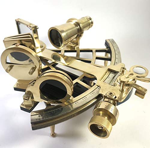 Sextant Instrument by PEERLESS Sextant Navigation| Sextant Real| Sextant Working| Sextant Astrolabe Vintage Funcional Original Bronce Bronce Regalo Senderismo Náutico Metal Decor Astra