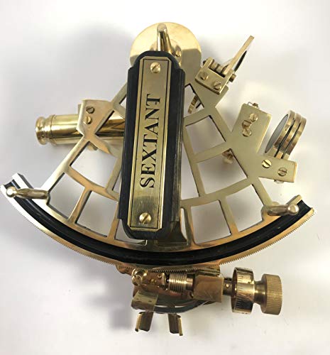 Sextant Instrument by PEERLESS Sextant Navigation| Sextant Real| Sextant Working| Sextant Astrolabe Vintage Funcional Original Bronce Bronce Regalo Senderismo Náutico Metal Decor Astra