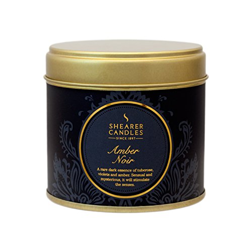 Shearer Candles SC0691 - Vela perfumada en Lata (Aroma de Invierno), Color Negro