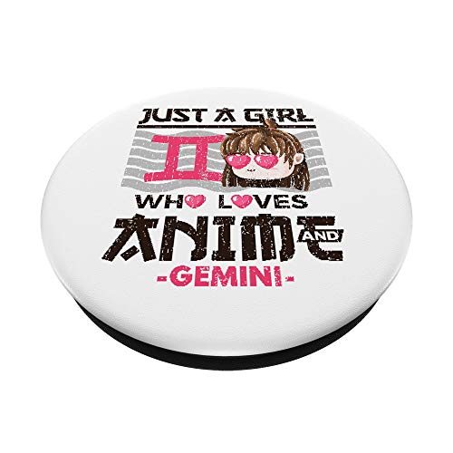 Signo del zodiaco Chica divertida a la que le encanta ser un gráfico de Géminis PopSockets PopGrip Intercambiable