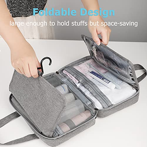 skrskr Bolsa de Maquillaje de Viaje portátil Bolsa de Almacenamiento Impermeable Bolsa de cosméticos Organizador de Herramientas de Maquillaje Bolsa de Aseo Grande para Hombre y Mujer