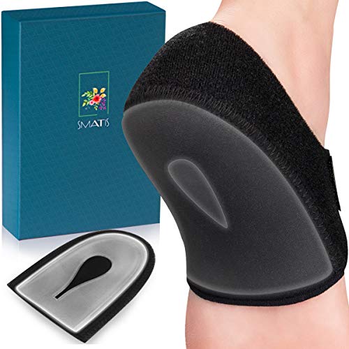 SMATIS Protector de Talón, Gel Talon Espolon para Fascitis Plantar, 2 Unidades de cojín de Talón para Tendinitis de Aquiles, Espolón óseo, dolor de pies, Aliviar el dolor de Talón