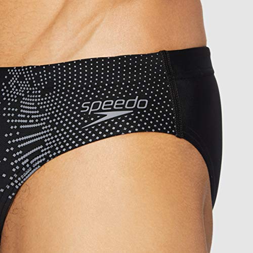 Speedo Placement Digi 7cm Bañador, Adult Male, Negra, 36 (ES 90 CM)