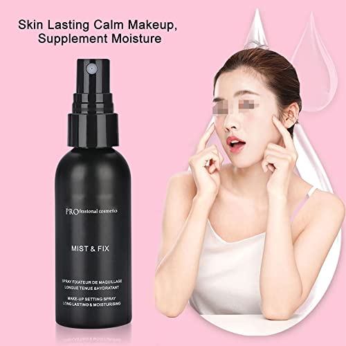 Spray Fijador de Maquillaje Hidratante, 60 Ml Spray Fijador Hidratante Fijador de Base de Maquillaje de Larga Duración Naturalmente para Todo Tipo de Piel