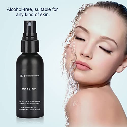 Spray Fijador de Maquillaje Hidratante, 60 Ml Spray Fijador Hidratante Fijador de Base de Maquillaje de Larga Duración Naturalmente para Todo Tipo de Piel