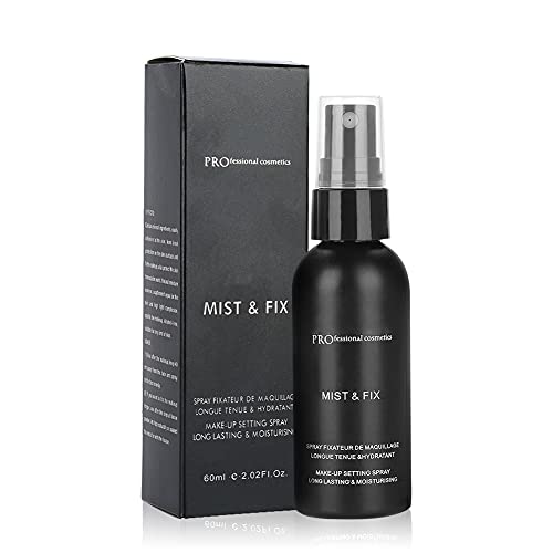 Spray Fijador de Maquillaje Hidratante, 60 Ml Spray Fijador Hidratante Fijador de Base de Maquillaje de Larga Duración Naturalmente para Todo Tipo de Piel