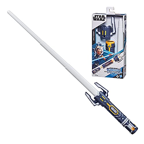 Star Wars Lightsaber Forge - Ahsoka Tano - Juguete Sable de luz Blanco Extensible - Juguete para niños de 4 años en adelante