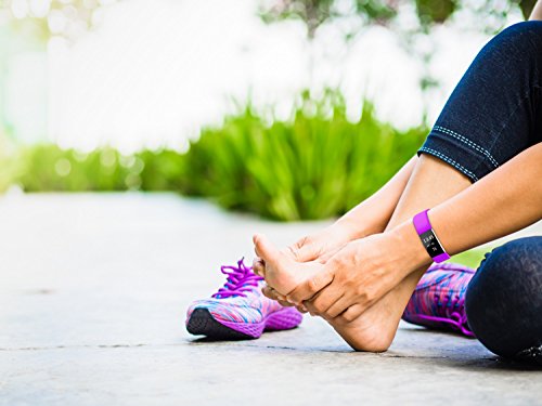 STAY Active Correas de Recambio para Fitbit Charge 2, Reloj Inteligente y Deportivo para Mujer y Hombre | Marca del Reino Unido - Diamante de Silicona (Verde Azulado – Pequeña)