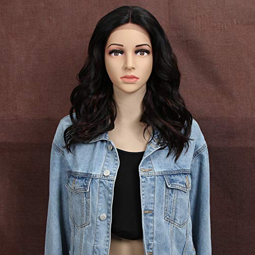 Style Icon Lace Front Wigs Pelucas Sueltas Del Cordón Rizado Del Frente Del Cordón Pelucas Sintéticas Del Reemplazo Del Pelo Para Las Mujeres Fibra Resistente Al Calor 17”/43cm