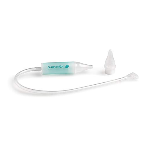 SUAVINEX 307652 3 x 10 Recambios Aspirador Nasal Anatómico, para Bebés +0 Meses, 10 Puntas Blanditas + 10 Esponjitas Desechables, 0% BPA, Blanco, 30 Unidades