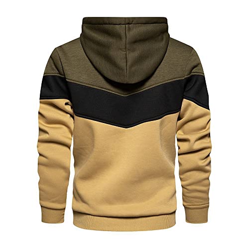 Sudadera Capucha Hombres Manga Larga Suelta Empalme Color Contraste Sudadera Hombres Tendencia Moda Estilo Neutral Traje De Pareja Hombres Mujeres Casual Sport Pullover Hombre