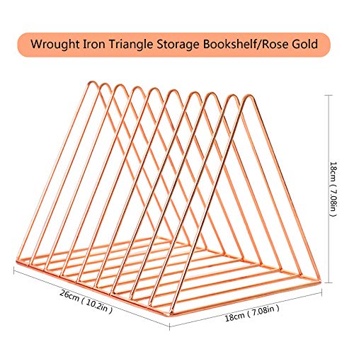 Sujetalibros, Extremos de Libro de Oficina, Soportes de Metal, Soporte para revistas, Libros, Soporte de Almacenamiento, Estante de Almacenamiento, Organizador de Archivos Triangulares multifunción