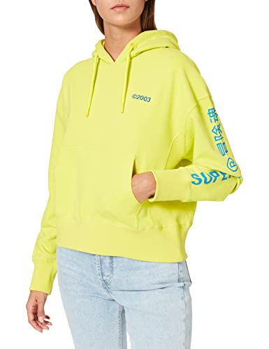 Superdry W2011203a Sudadera con Capucha, Citrus Zest, Large para Mujer