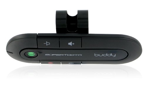 Supertooth Buddy - Kit de manos libres Bluetooth para coche, color negro