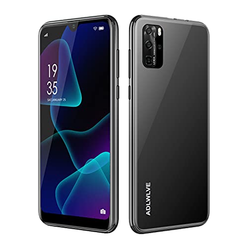 Teléfono Móvil Libres, Android 9.0 Smartphone Libre 4G, Water-Drop Pantalla 6,3 Pulgadas, 3GB RAM+32GB ROM 4600mAh Batería, Smartphone Barato Dual SIM, Cámara 8MP+5MP Telefono Celular (Negro)