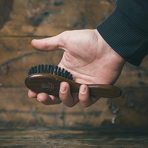 The Bluebeards Revenge, Fade Brush For Barbers And Hairdressers, Vegan Friendly Brush With Wooden Handle, For Cleaning Clippers And Removing Hair Splinters