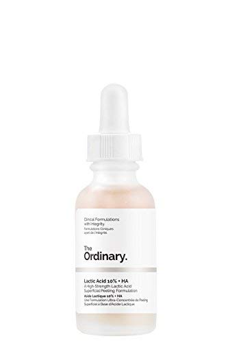 The Ordinary - Ácido láctico 10 % + AH 30 ml, una fórmula de peeling superficial de ácido láctico de alta resistencia